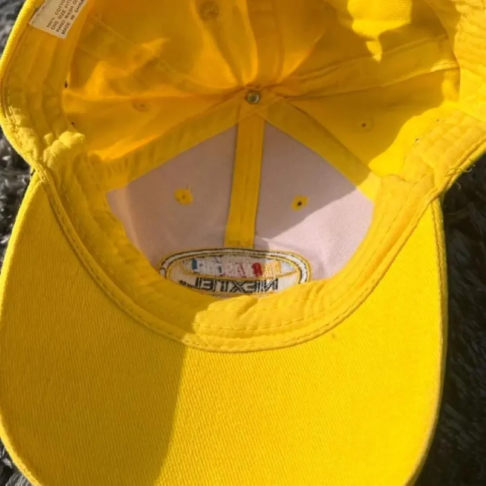 Nascar yellow and black hat